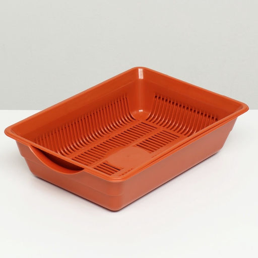 Туалет глубокий с сеткой 36×25×9 см, коричневый