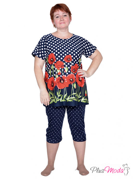 Брюки укороченные (бриджи) Модель №109 размеры 50-72 - Plusmoda фото 4