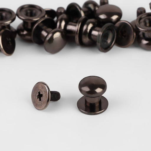 Цена за 2 шт. Кобурный винт d=7.9/8.5×8.5 мм, 10 шт., цвет чёрный никель