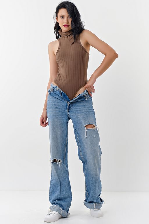 Боди трикотажное серо-голубое - Fly фото 24