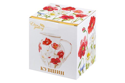 Кувшин 1,2 л 16*13*15,5 см Маки NEW BONE CHINA - Elan gallery фото 6