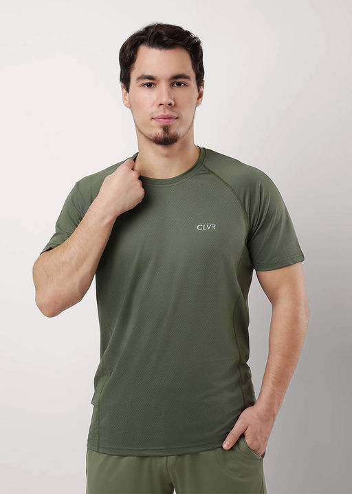 CLE MF550240 Футболка муж.спорт. хаки