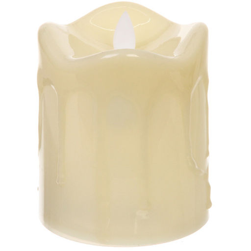 Цена за 4 шт. Сувенир с подсветкой "Свеча - Сияние" 9*10 см (работает от батареек 3 ААА)