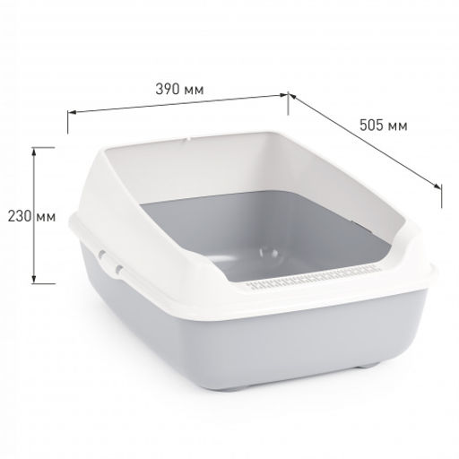 Лоток для кошек (с высокими бортами) М8578