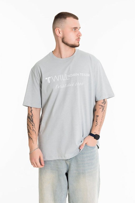 Футболка М125038Па серый - Елена фото 3