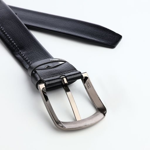 Ремень мужской, ширина 3.8 см, винт, пряжка металл, чёрный