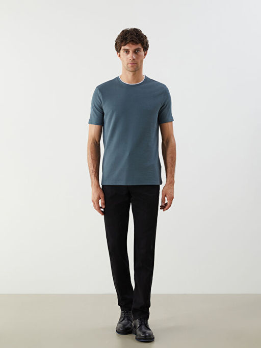 Bisiklet Yaka D?z Erkek Ti??rt