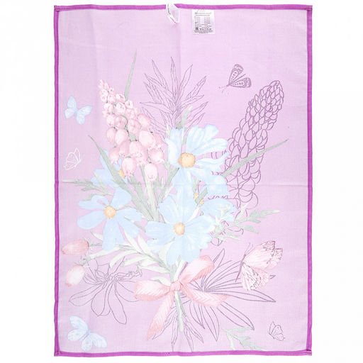 Салфетка хозяйственная 50х60см "Лето" 3, рогожка 171г/м2, хлопок 100%, без упаковки, "Домашняя мода" (Россия)