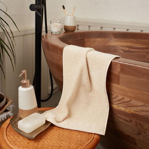 Полотенце махровое Этель Organic Beige 50х90 см, 100% хл, 420гр/м2  фото 6