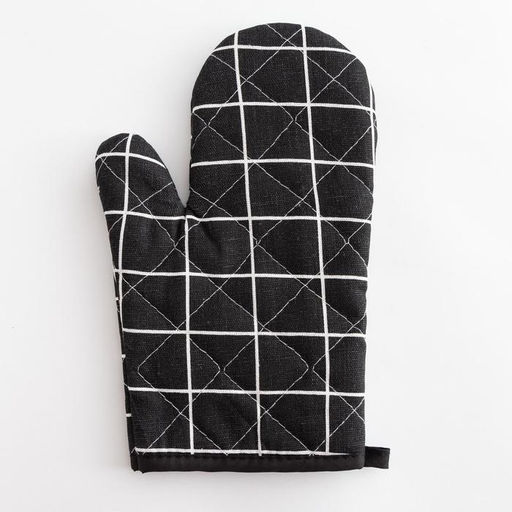 Варежка Доляна Клетка цв.черный 26*16 см, 100% п/э  фото 3