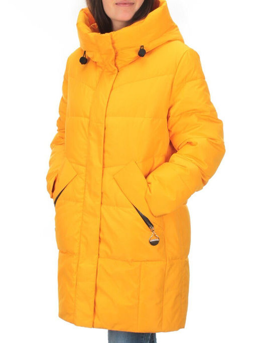 M-22123 YELLOW Пальто зимнее женское MEAJIATEER (био-пух) - Fashion фото 3