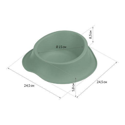 Миска д/домашних животных "Флаф" 0,65л арт. М1803