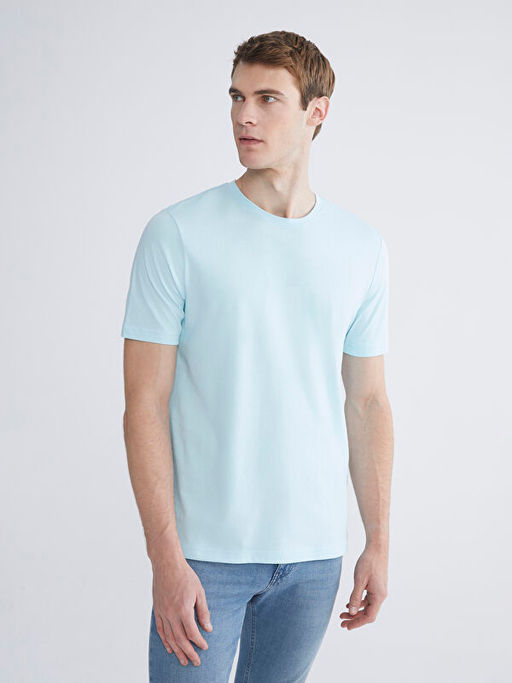 Bisiklet Yaka Penye Erkek Ti??rt