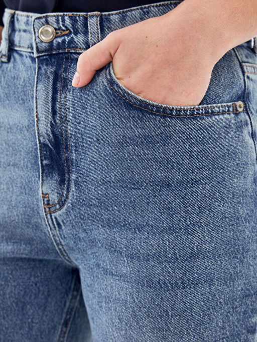 Mom Fit Kad?n Jean Pantolon