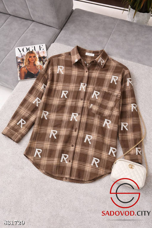 Рубашка женская с принтом