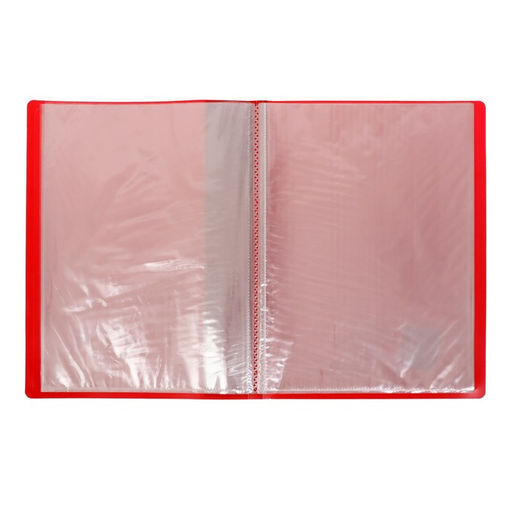 Папка с 20 вкладышами А4, 600 мкм, Calligrata, 15 мм, красная  фото 2