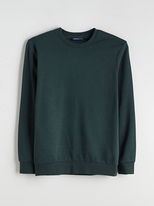 Bisiklet Yaka Erkek Sweatshirt