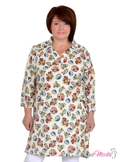 Туника-рубашка Модель №864 размеры 44-80 - Plusmoda фото 7