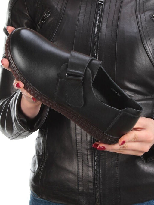 5909 BLACK Полуботинки женские (натуральная кожа)