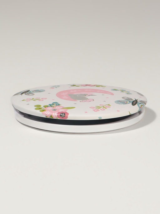 Зеркало складное «Единороги», d=7.3 см, с увеличением х2, белое