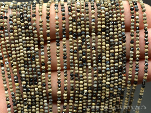 Бусины из агата глазкового рис 8*12мм, 35см, 28 бусин Радуга камня