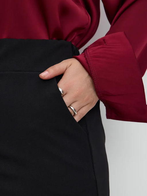 Брюки палаццо классические на резинке