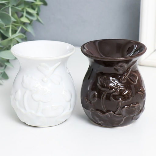 Аромалампа для эфирных масел Стрекоза в цветах, керамика, 7?7?8 см, МИКС - Simaland фото 2