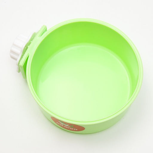 Миска с креплением на клетку, 15,5 х 13,5 см, зелёная - Пижон фото 2