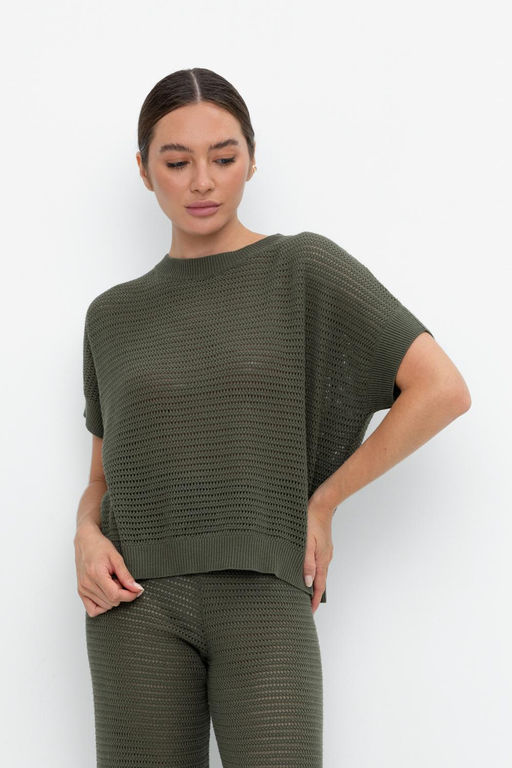 VERY NEAT _ ЕВ 30163/хаки джемпер жен