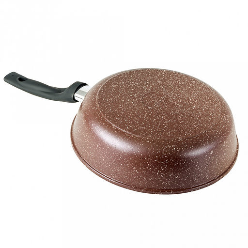 Сковорода с тефлоновым покрытием д26см "Шоколад", h7см, s0,42см, ручка из термостойкого пластика (Россия)