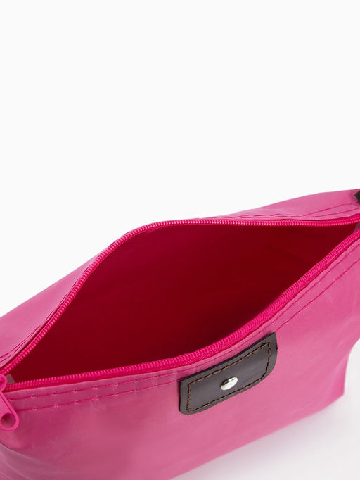 Цена за 2 шт. Косметичка простая на молнии, маленькая, розовая