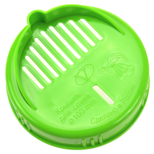 Крышка пластмассовая для слива винтовая (твист-офф) д100мм, хозяйственная (Россия)
