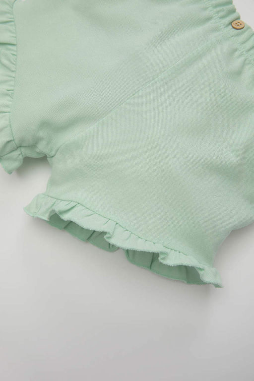 Шорты из пике для маленьких девочек - Defacto фото 3