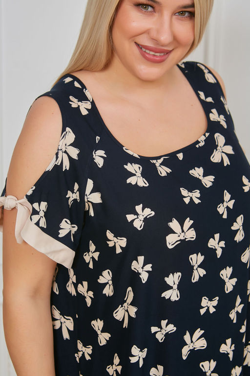 Сарафан Luxury Moda 1079 темно-синий