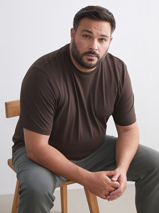 B?y?k Beden Basic Penye Erkek Ti??rt