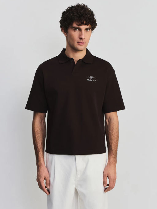 Футболка поло с вышивкой на груди ZR2605043410-27 / Zarina