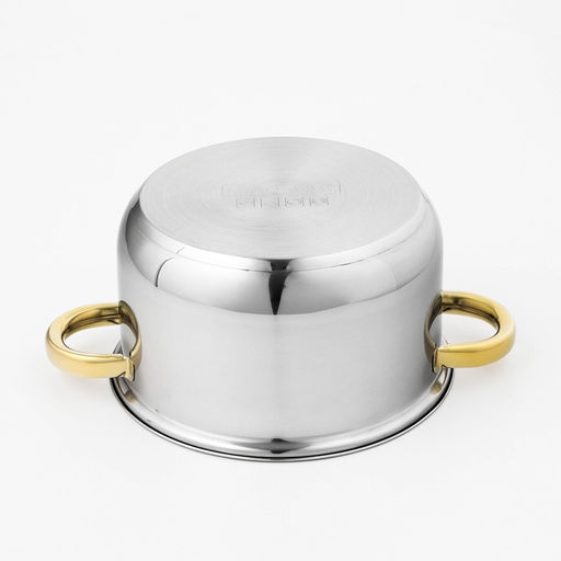 Кастрюля Доляна Роскошь, 3 л, d=20 см, с крышкой, нержавеющая сталь, капсульное дно фото 7