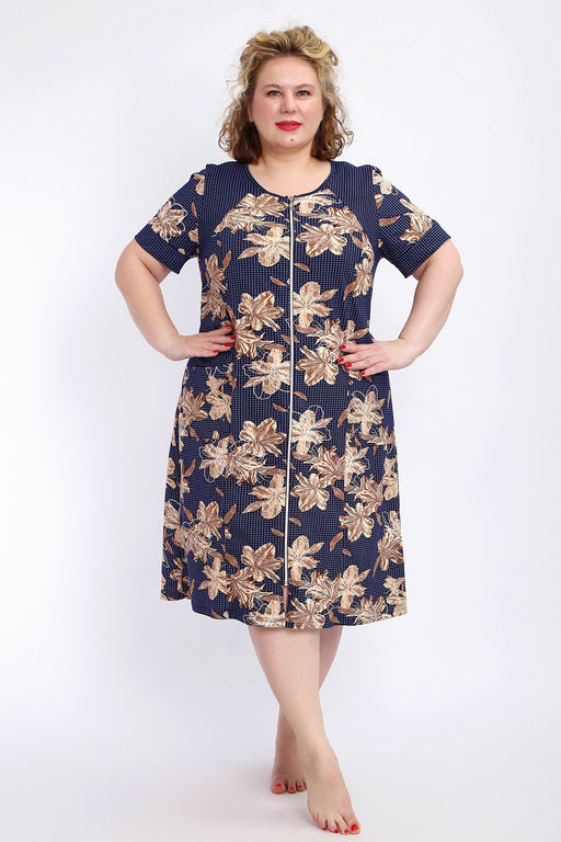 Халат 004 домашний на молнии