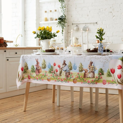 Скатерть Доляна Easter garden 145*180 +/- 3 см, 100% п/э  фото 6