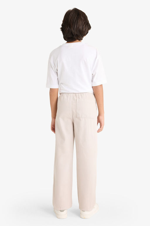 %100 Pamuk Beli Lastikli Gabardin Pantolon Erkek _ocuk - Defacto фото 6