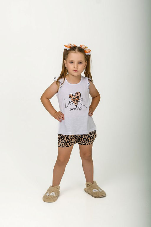 Костюм М224031Пкб коричневый/белый