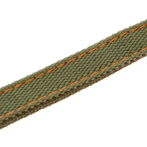 Ошейник брезентовый двухслойный, 50 х 2 см, ОШ 25-35 см, хаки - Пижон фото 4