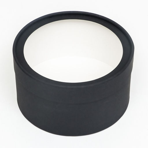 Подарочная коробка круглая Black чёрная, завальцованная с окном, 18?10 см - UPAK LAND фото 3