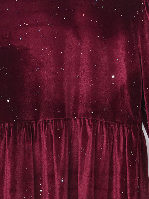 Bisiklet Yaka Kadife K?z ?ocuk Elbise - Waikiki фото 2