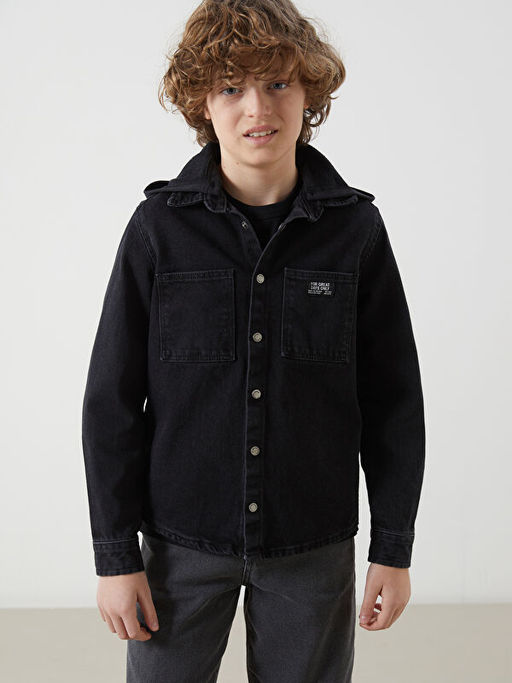 Kap??onlu Erkek ?ocuk Jean G?mlek