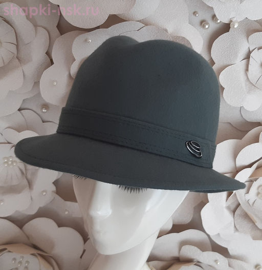 Федора с промином шерсть Шляпа женская (56-58)