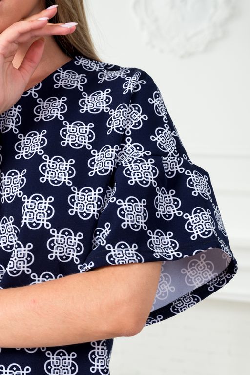 Платье женское из барби Барбара 2 вензель на синем - Амадэль фото 11