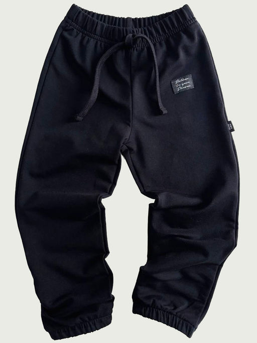 Спортивные штаны на резинке 22-0517 черный|зеленый - Mini maxi фото 19