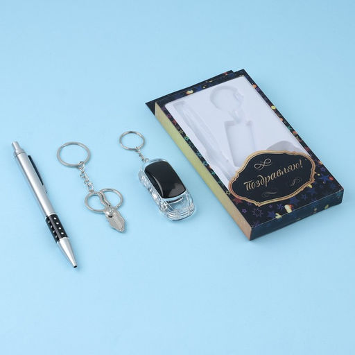 Набор подарочный 3в1 (ручка, брелок-инструменты, фонарик) микс - Simaland фото 2