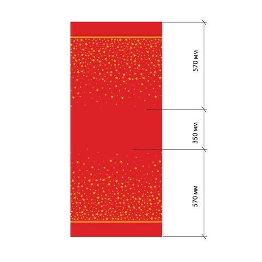 Скатерть новогодняя «Этель» Gold stars 149×220+/- 3 см, 100% хлопок, 190 г/м²